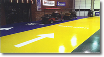 Resin floor coating