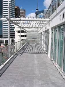 Concrete Resurfacing over tiles - Princess Wharf - Auckland