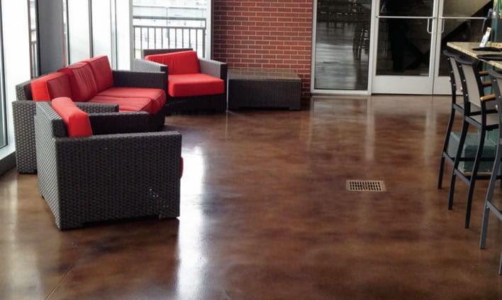 Sparta-Stain - Abstract Dye converted patio-living space