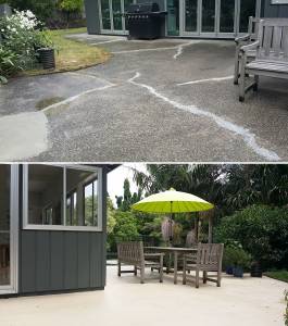 healey patio before and after